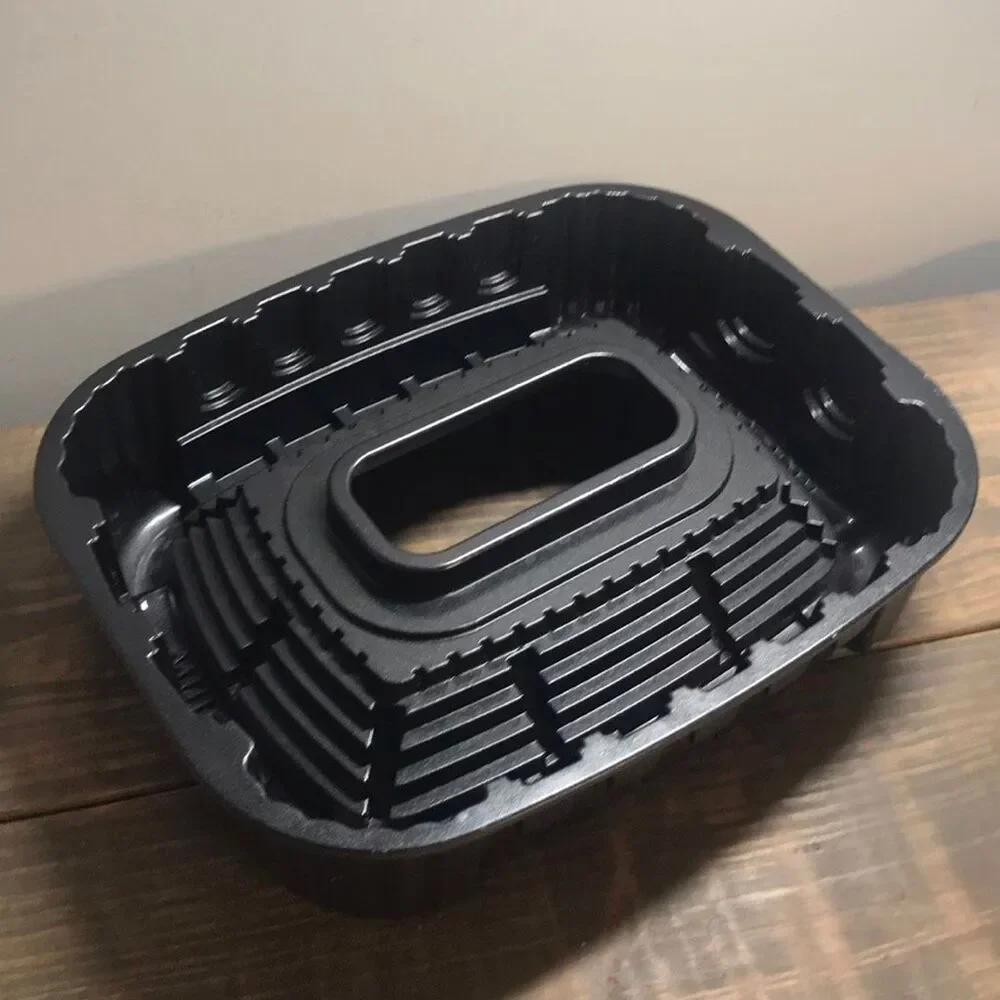 Stadium Shaped Silver Metal Cake Pan Easy to Clean 3 in Height